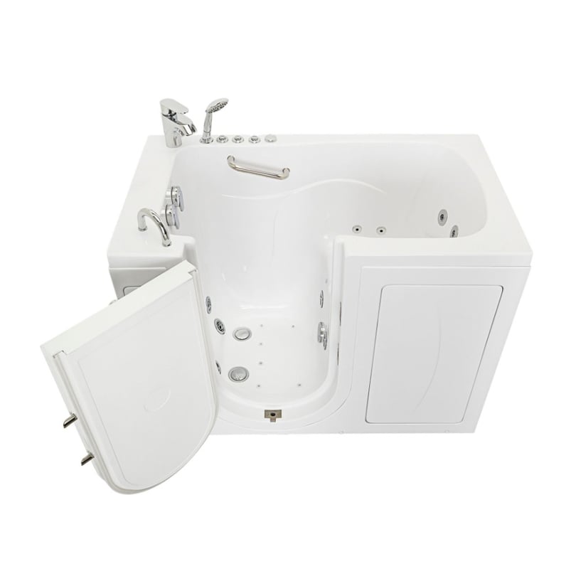 [SALE]  Bañera acrílica con puerta abatible hacia el exterior Capri 30″ x 52″ (76 x 132cm)