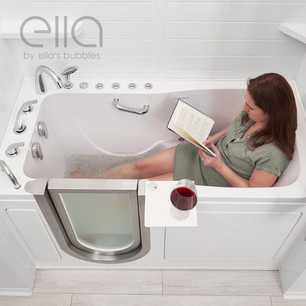 Girl In Walk In Tub With Door And Seat For Handicap Elderly Disabled 1