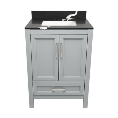 Meuble-vasque Nevado avec lavabo – plateau en marbre reconstitué ou en pierre de quartz -