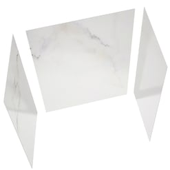 acrylic-3-panel-shower-wall-kit-calacatta-chic-printed-up-view-white-glossy-finish