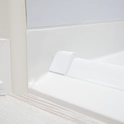 Collapsible Rubber Dam for Barrier Free Shower Bases - |