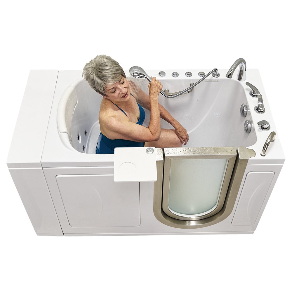Collapsible Bathtub for Adults 54” Portable Folding Spa Tub Soaking