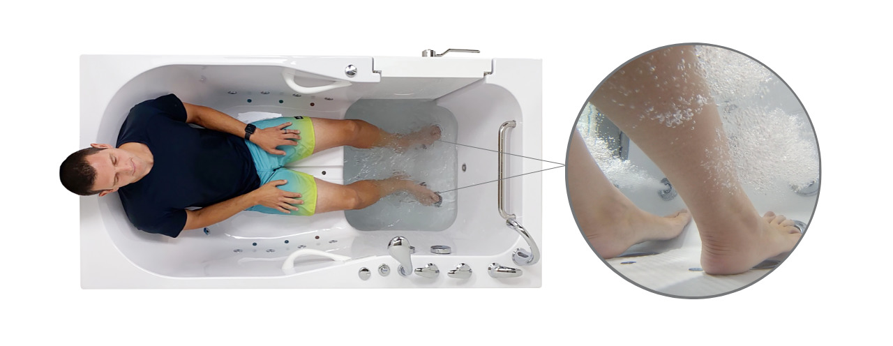 Ella Acrylic U-shape Outswing Door Walk-in Tubs