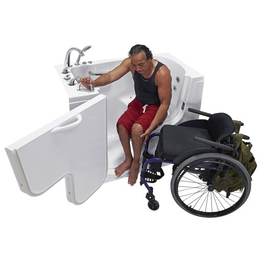 Transfer60 Outward Swing Door Wheelchair Accessible Acrylic Walk-in Bathtub – 30″w X 60″l (76cm X 152cm)