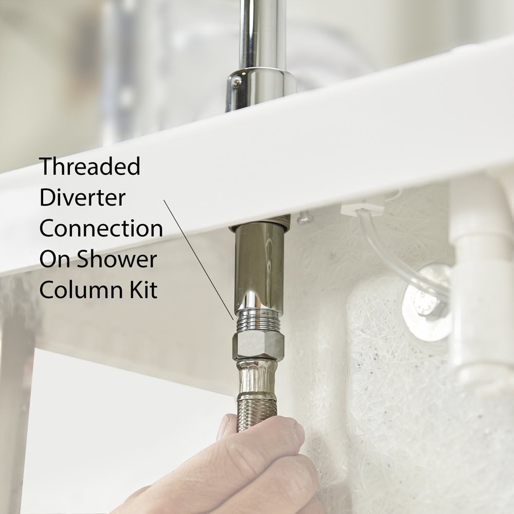 Shower Column Kit For Deck Mounted Walk-in Tub Faucets