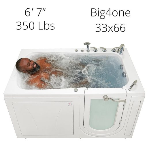 Big4one Acrylic Walk-in Bathtub With Outward Swing Door – 33″w X 66″l (84cm X 168cm)