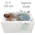 Big4one Acrylic Walk-in Bathtub With Outward Swing Door – 33″w X 66″l (84cm X 168cm)