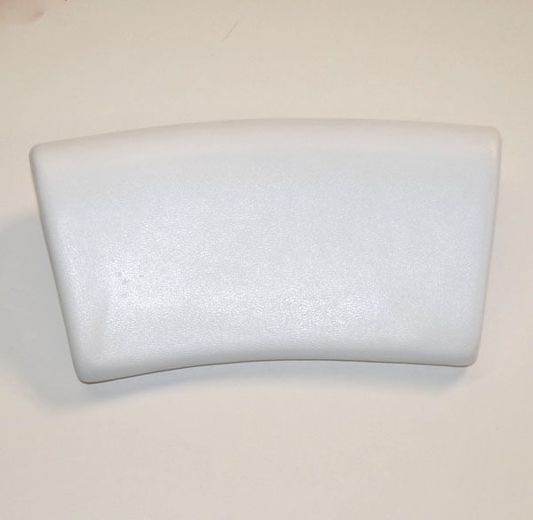 Removable Rubber Back Rest In White With 2 Suction Cups