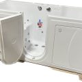 Big4two Two Seat Walk-in Bathtub With Outward Swing Door, Air + Hydro + Independent Foot Massage 36″x80″ Lh Hinge, +2x2p-fff+ Heated Seat And Back