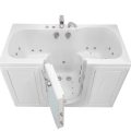 Tub4two Acrylic Walk-in Bathtub With Outward Swing Door, Air + Hydro + Independent Foot Massage 32″x60″