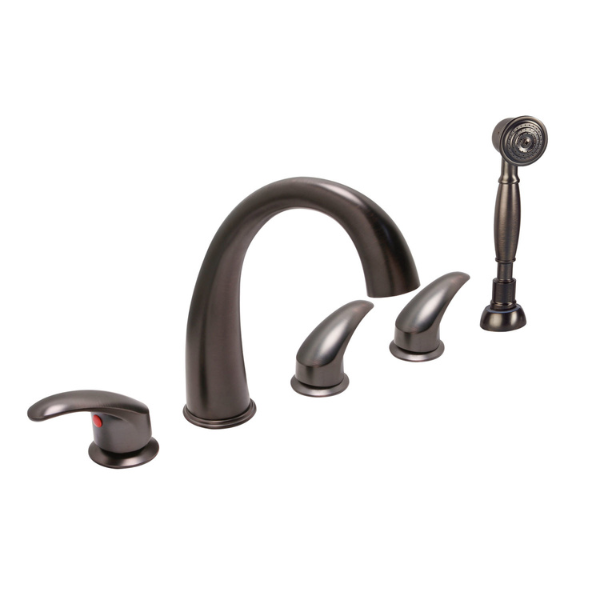 Deck Mount Bronze Huntington Brass Faucet For Walk-in Tubs