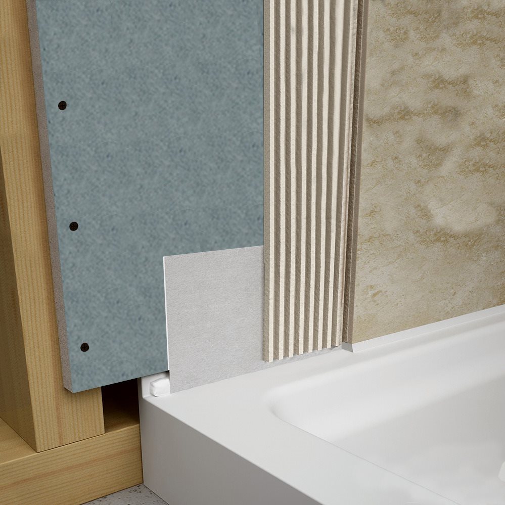 Ella Bathbud Glue-up Flexible Tile Flange Kit For Bathtubs Or Shower Bases
