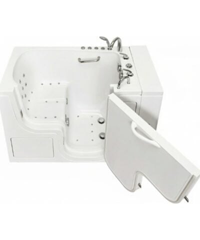 Bañera con puerta de acceso totalmente accesible Transfer30 de 30″ x 52″ (76 x 132 cm) con Tecnología de Doble Desagüe, N.º de serie 00230