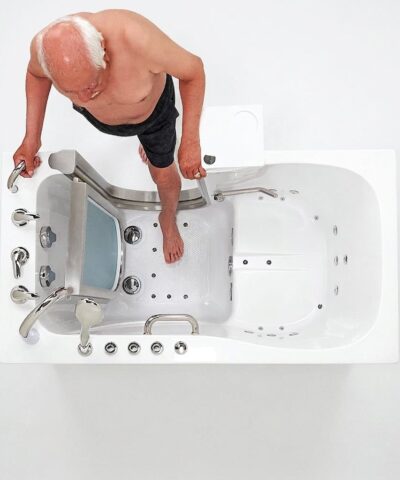 Baignoire à porte de luxe 30″x55″ (76,2x140 cm) avec technologie de double vidange - 9179853d929e addl after cleaned -
