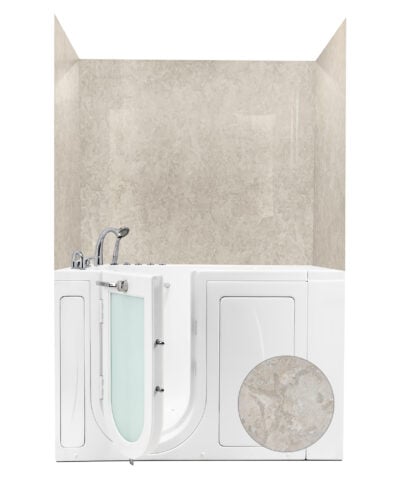 Kit de Panel Envolvente Desert Stone para Bañera con Puerta 36.5" x 48" x 60"