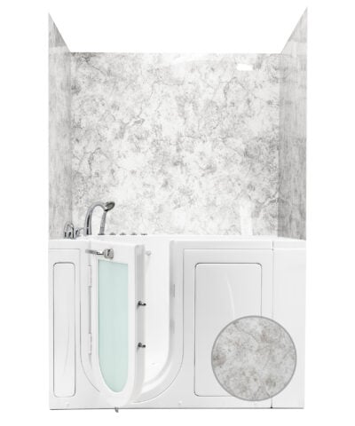 Kit de Panel de Pared Envolvente Glacier Grey para Bañera con Puerta 40" x 52.5" x 60"