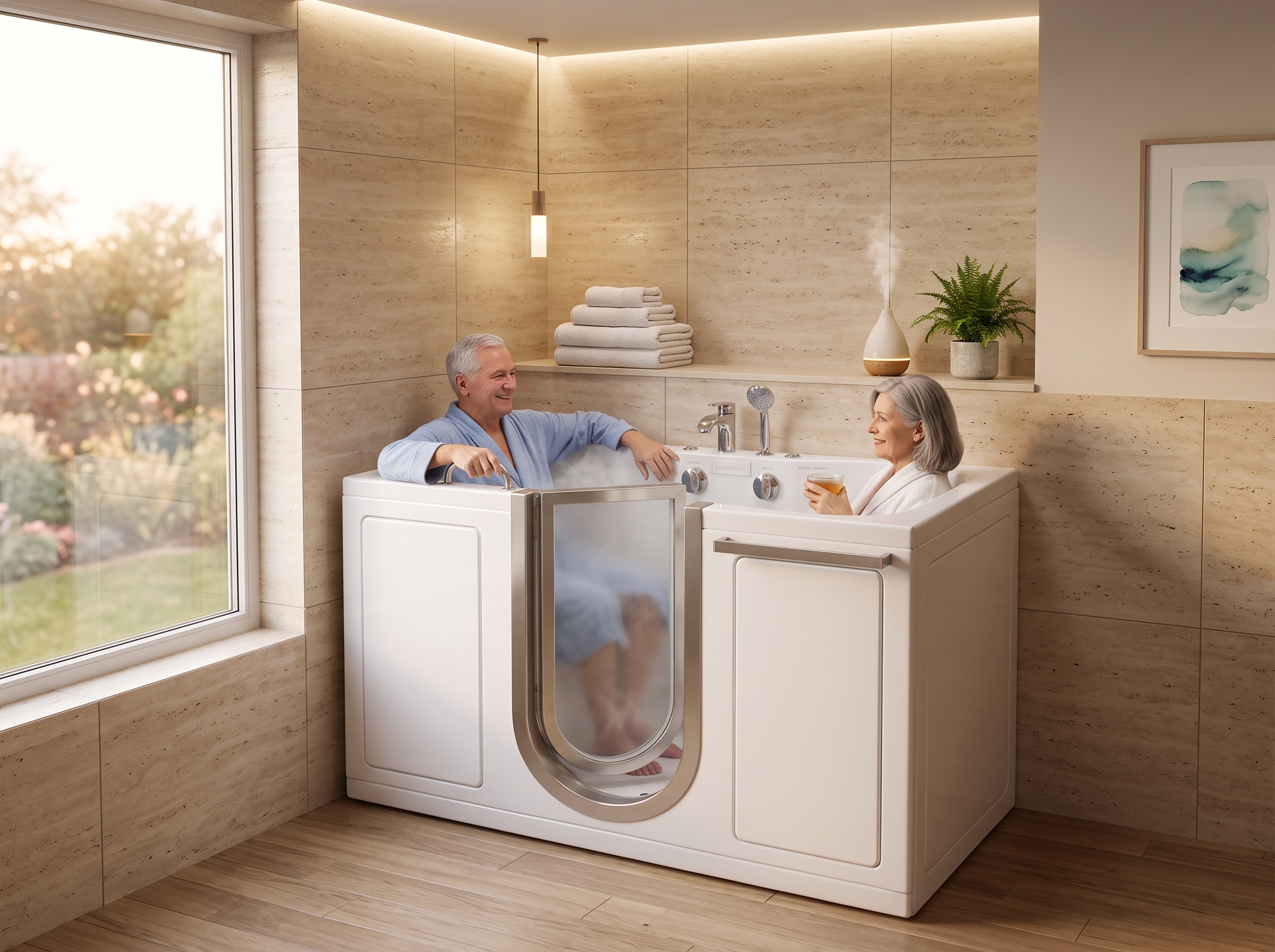 Coût d'installation d'une baignoire à porte — Coût d'installation d'une baignoire à porte : 5 facteurs essentiels