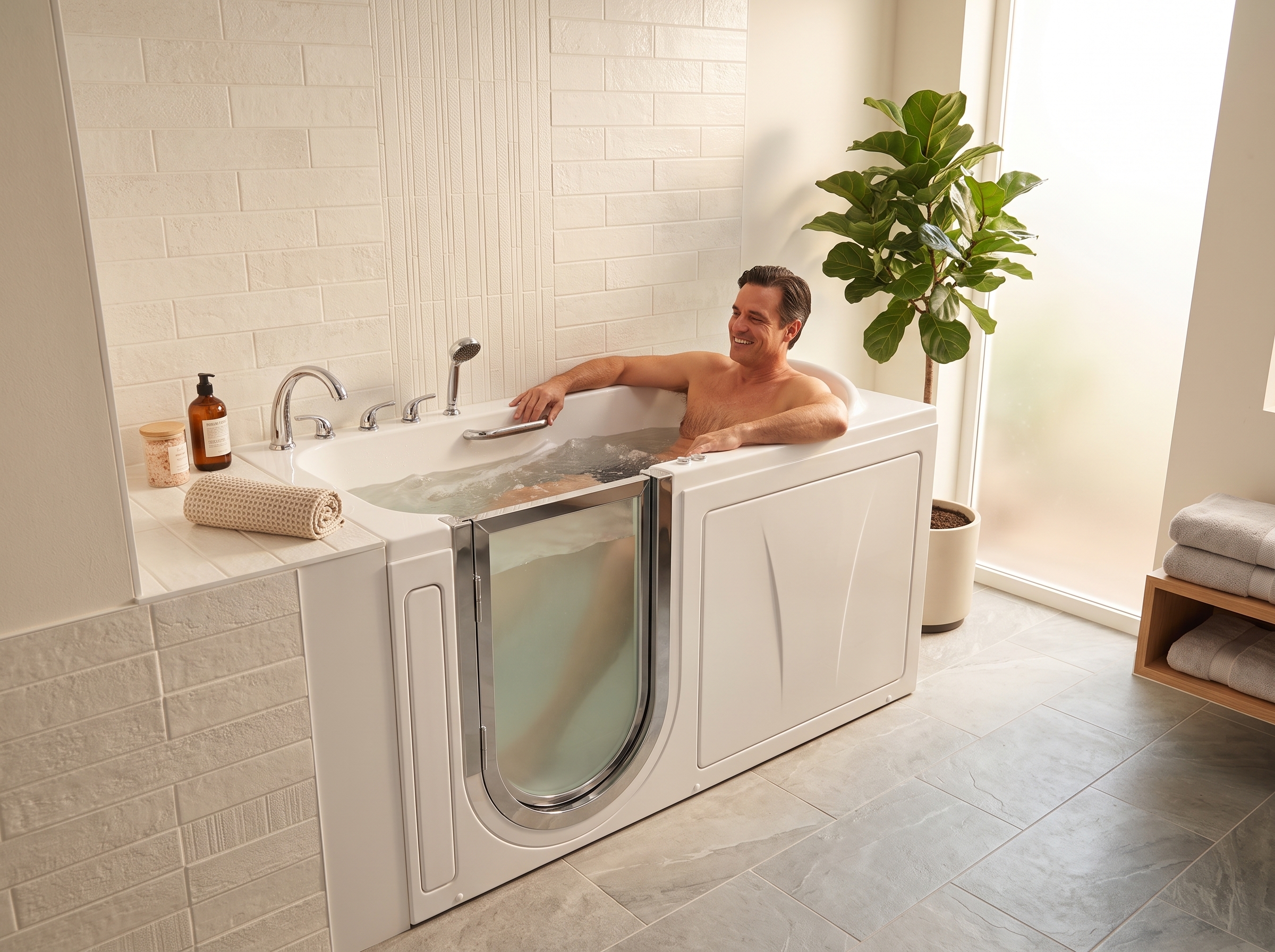 Baignoires à porte avec hydrothérapie — Baignoires à porte avec hydrothérapie : 5 bienfaits prouvés pour la santé