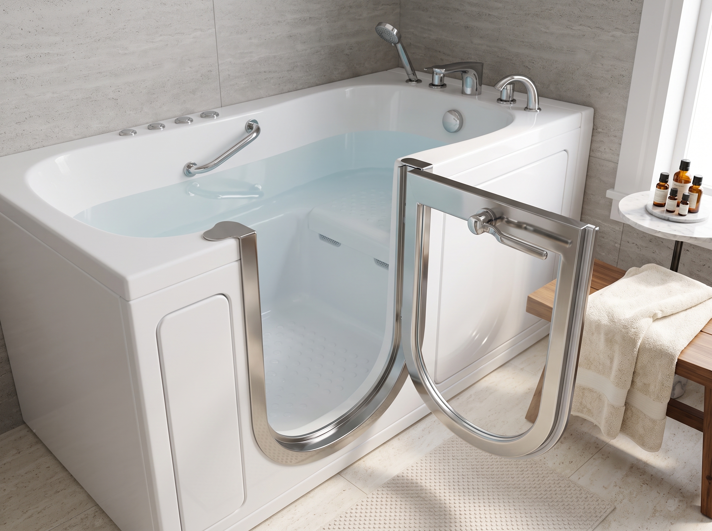 Conception sur mesure de baignoires à porte à Chicago, IL