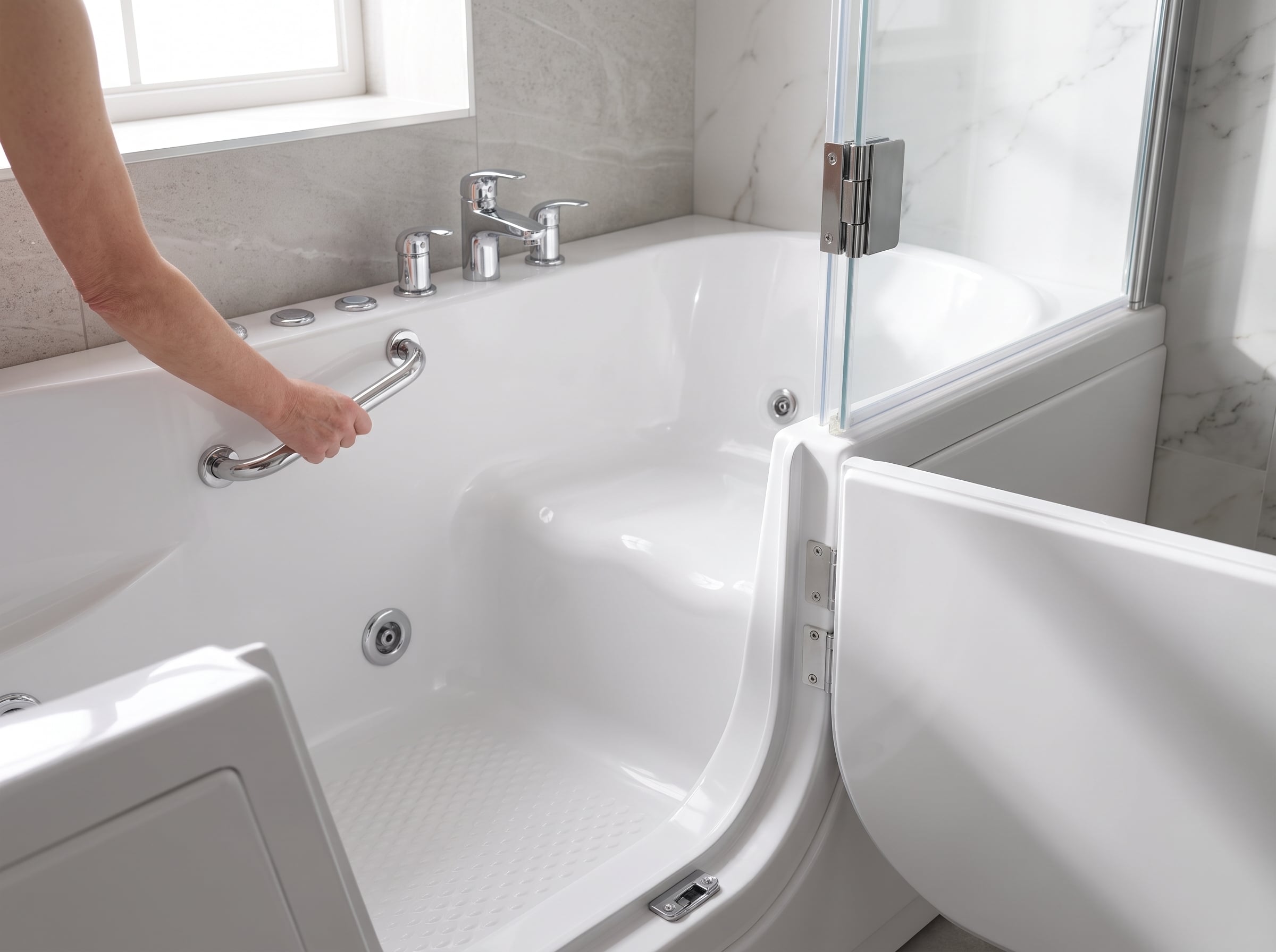 Conception et ingénierie de baignoires à porte sur mesure à Chicago, IL