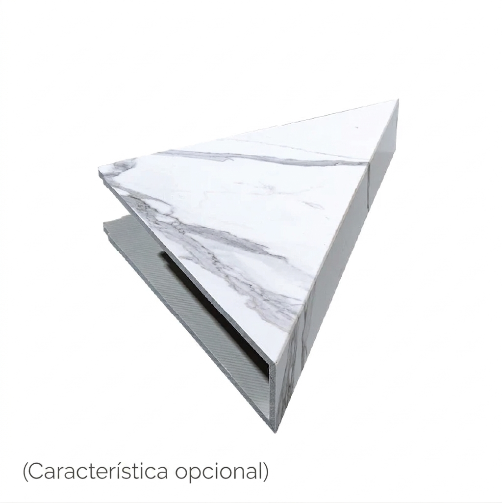 Baldosa machihembrada de PVC Carrara de 25"x15" - optional feauture shelf 41 es - Nicho de ducha empotrado con interior de aspecto de mármol y marco de níquel cepillado - característica opcional de ducha accesible