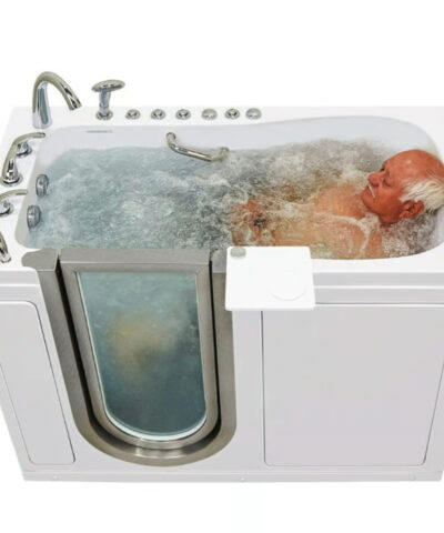 Clearance Deluxe Walk-In Tub 30″x55″ Dual Drain Technology, LH door and drain, SN M0317 - Image 2