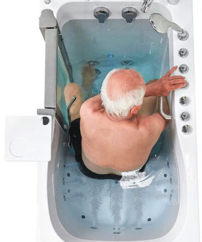 Clearance Deluxe Walk-In Tub 30″x55″ Dual Drain Technology, LH door and drain, SN M0317 - Image 5