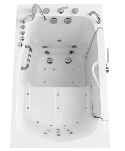 Clearance TransferXXL 36x55 Walk In Tub SN 0602601   Overhead Interior, Faucet End