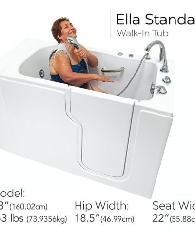 Clearance Ella Standard 30x52 Walk In Bathtub RH SN S0001P   Hand Shower