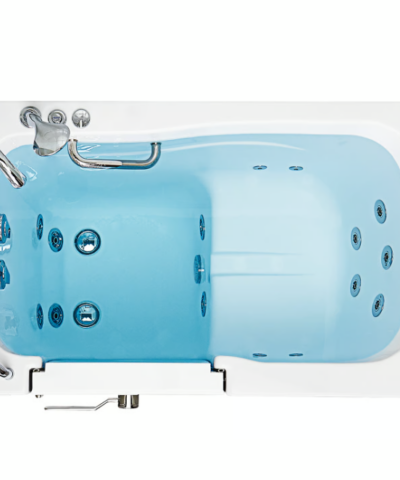 Clearance Capri walk-in bathtub 30x52 LH top view with 15 hydro jets, serial 7562112