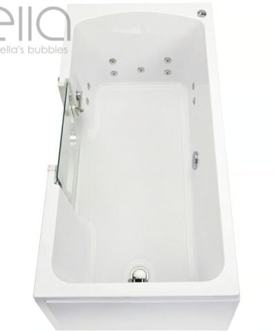 Baignoire à porte Ella LayDown60 en liquidation | 76 x 152 cm (30″ x 60″) | Évacuation à droite | N° de série M0609