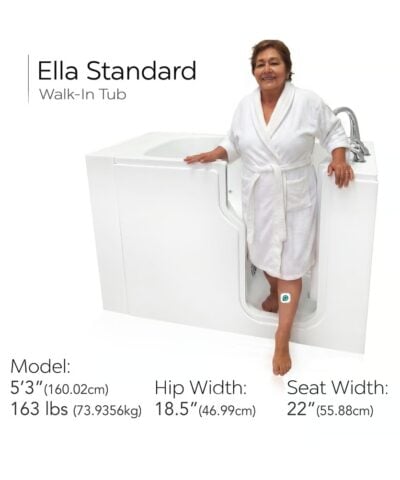 Clearance Ella Standard Walk-In Tub 30x52 RH door and drain SN S00361