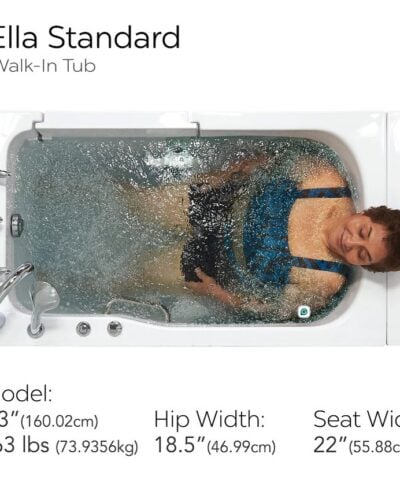 Clearance Ella Standard Walk-In Tub 30x52 RH door and drain SN S00361