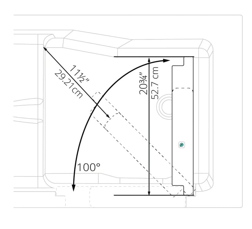 Clearance Ella Standard 30″x52” Acrylic Hydro Therapy Massage Walk-In Bathtub, RH door and drain, SN S0001W - d85c471b70125a73 ella standard sn s0001w 6 - Clearance Ella Standard Walk-In Tub 30x52 RH door and drain SN S0001W