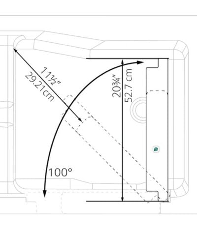 Clearance Ella Standard Walk-In Tub 30x52 RH door and drain SN S00361