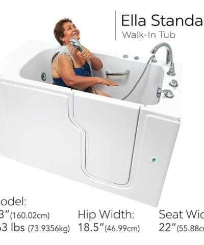 Clearance Ella Standard 30″x52” Acrylic Hydro Therapy Massage Walk-In Bathtub, RH door and drain, SN S0001W - e33ab091148cdc6d ella standard sn s0001w 5 - Clearance Ella Standard Walk-In Tub 30x52 RH door and drain SN S0001W