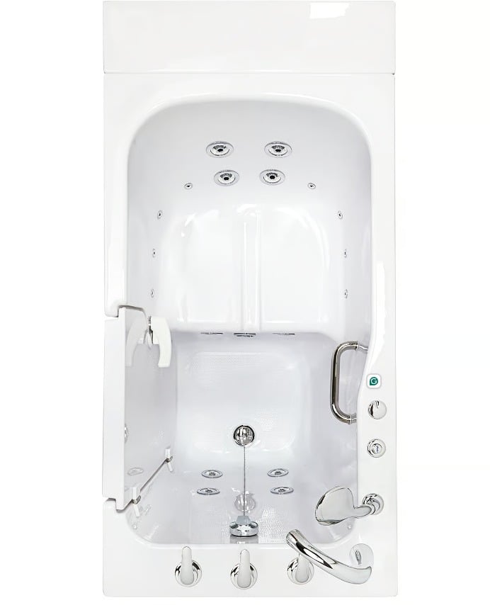Clearance Ella Standard 30″x52” Acrylic Hydro Therapy Massage Walk-In Bathtub, RH door and drain, SN S0001W - eda04012f023bf53 ella standard sn s0001w 2 - Clearance Ella Standard Walk-In Tub 30x52 RH door and drain SN S0001W