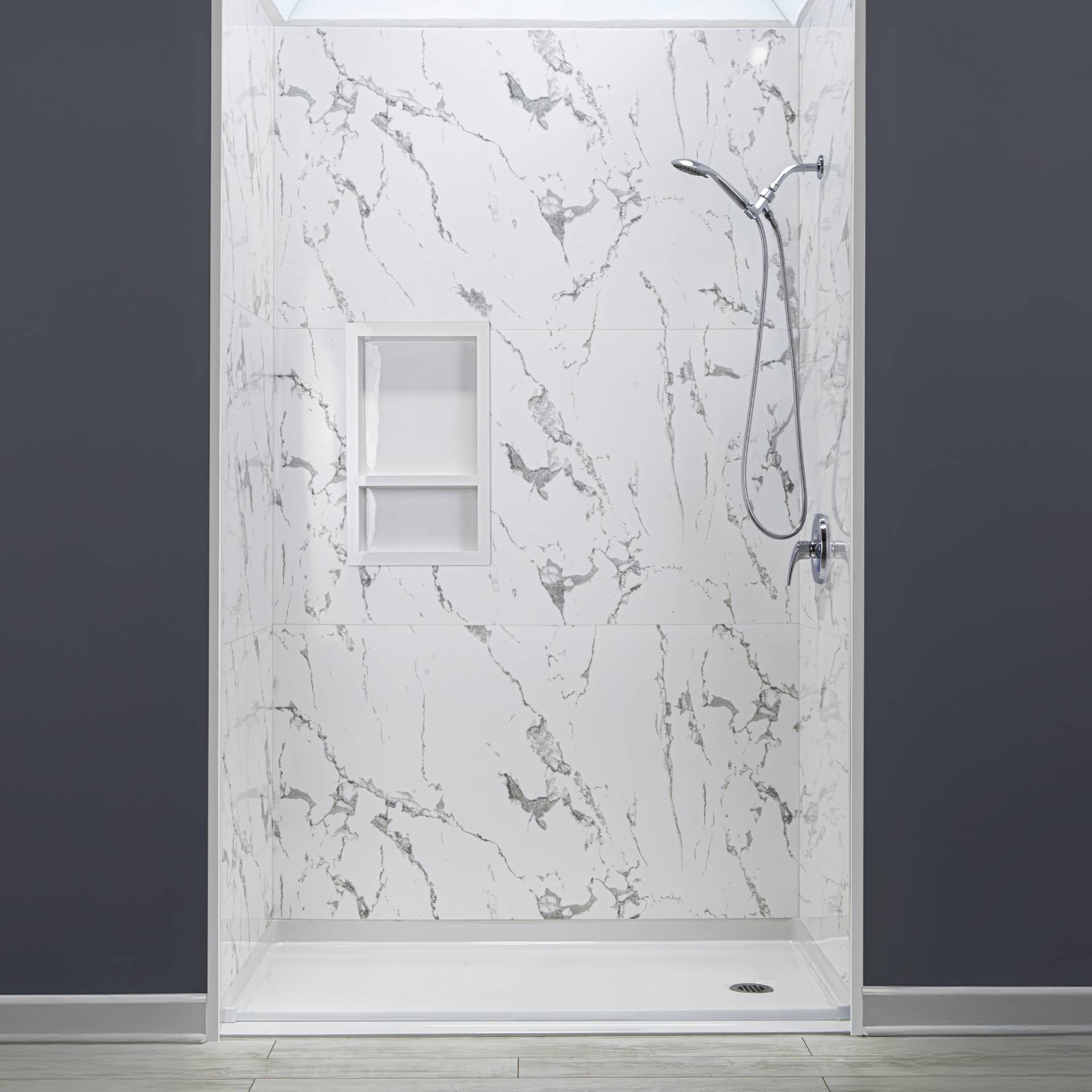 Acrylic Shower Wall Surround 9 Piece 36″ x 60″ x 96″ - Acrylic Shower Wall Surround 9 Piece niche |
